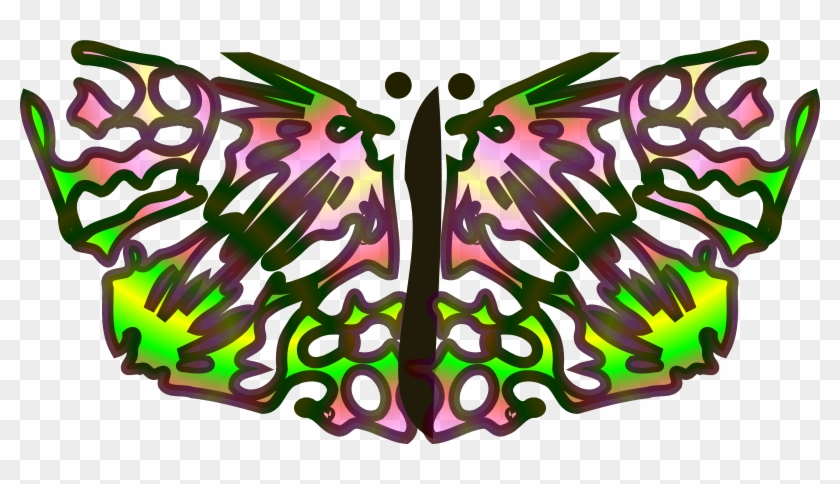 Free Vector Butterfly From Star Clip Art - Butterfly #33080