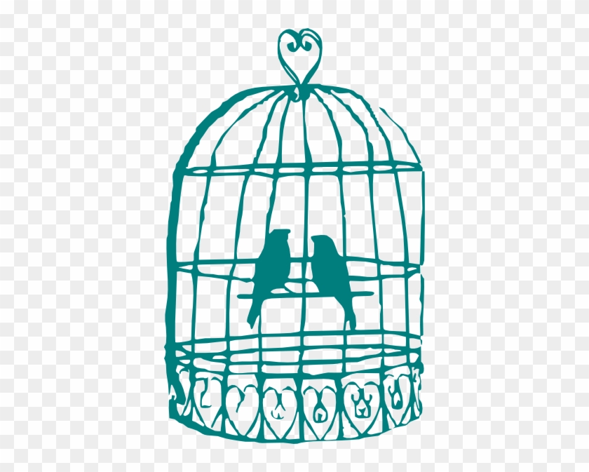 Birdcage Clipart Love Bird - Birds In Cage Clipart #33248