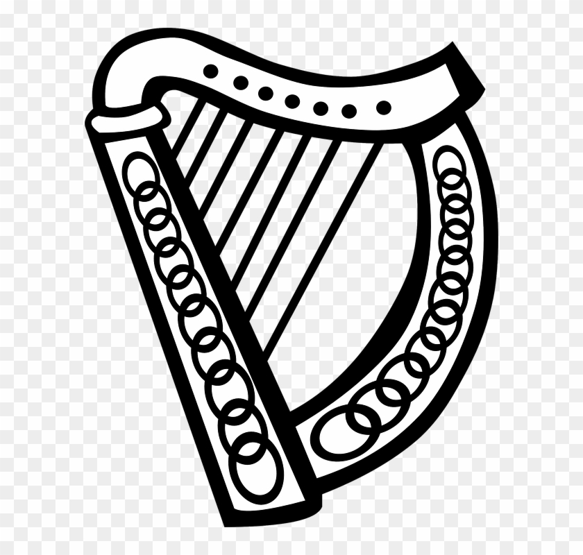 Celtic Clipart Irish Music - Irish Harp Clip Art #33386