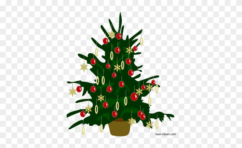 Free Decorated Christmas Tree Clip Art - Christmas Day #33427