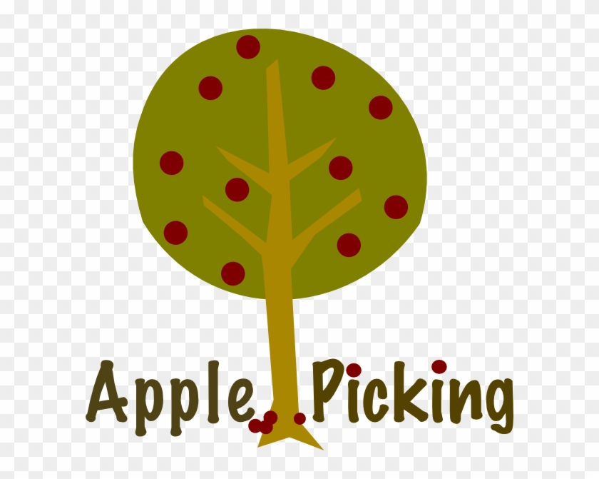 Apple Picking Tree Clip Art - Teal Pumpkin Project Sign #33466