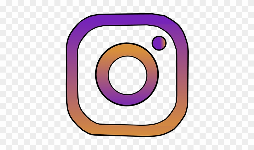 Instagram Insta Icon Clipart Vector Sticker - Instagram #33627