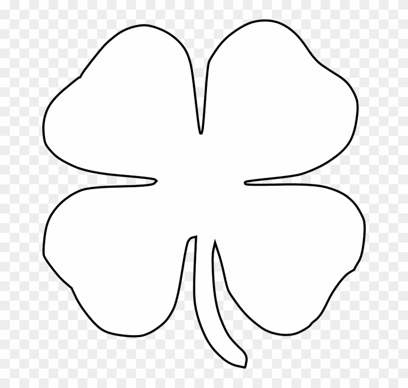 Clover Irish Four Leaves Luck Tattoo - White Shamrock Transparent #33631