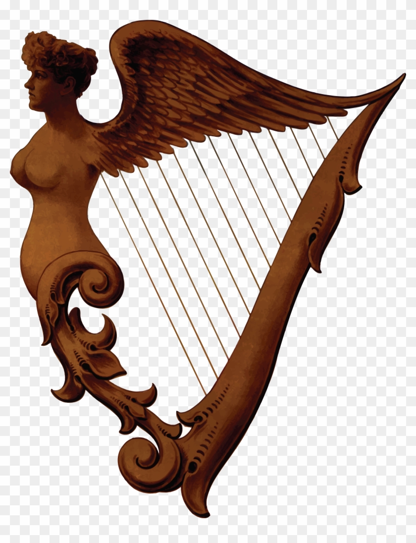 Free Clipart Of An Irish Harp - Harp Png #33645