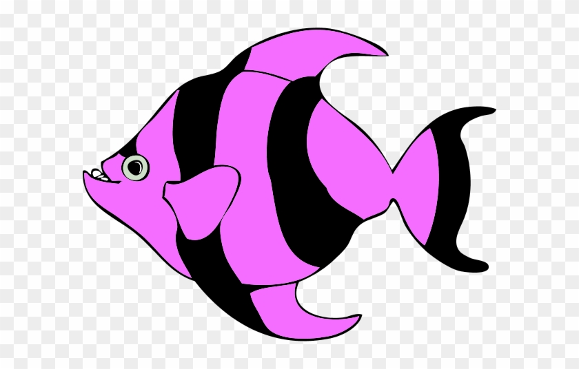 Free Tropical Fish Clipart Image - Purple Fish Clip Art #33972