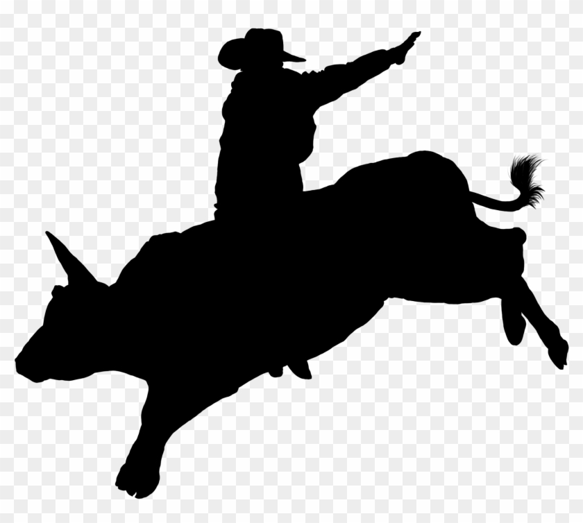 Filebullrider Silhouette - Bull Riding Clip Art #33996