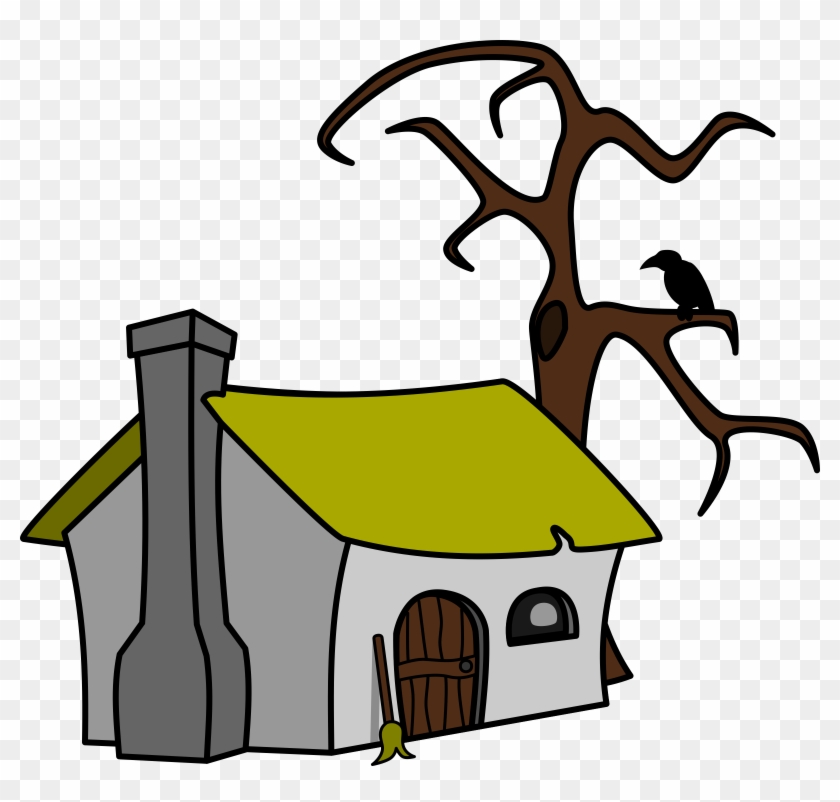 Free Witch& - Cottage Clip Art #34110