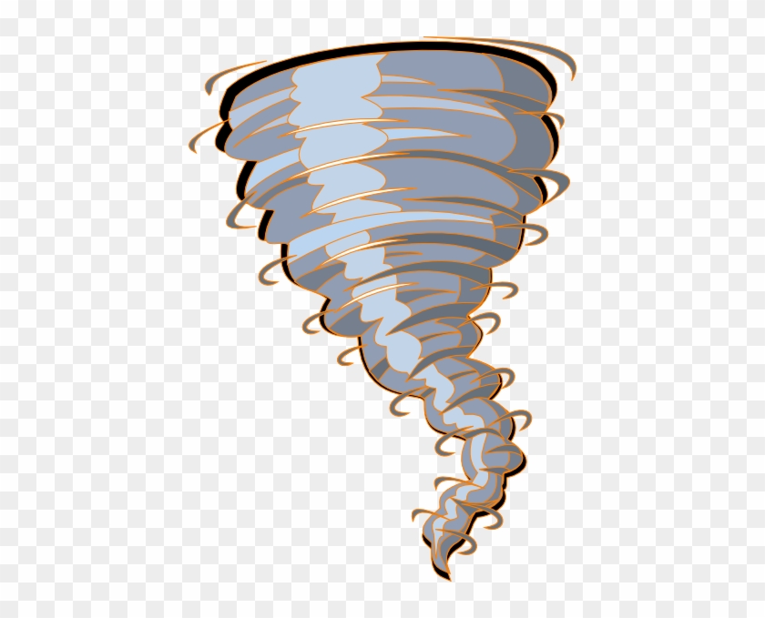 Orange Tornado Clip Art - Tornado Clipart #34114