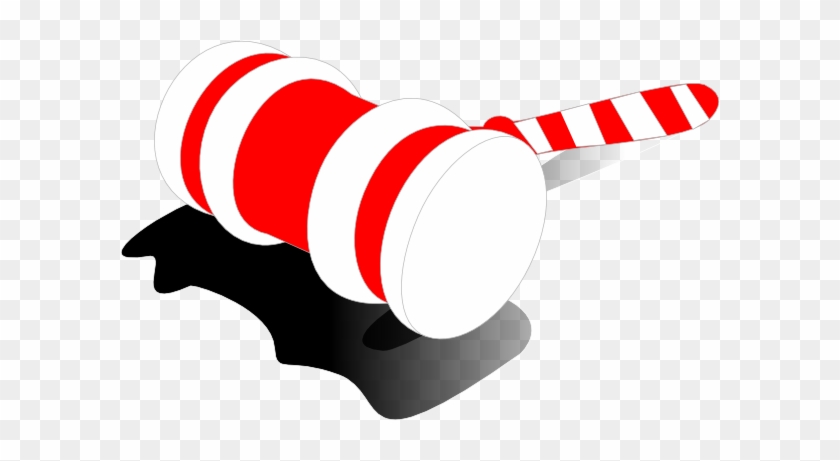 Candy Cane Gavel Clip Art - Christmas Auction Clipart #34146