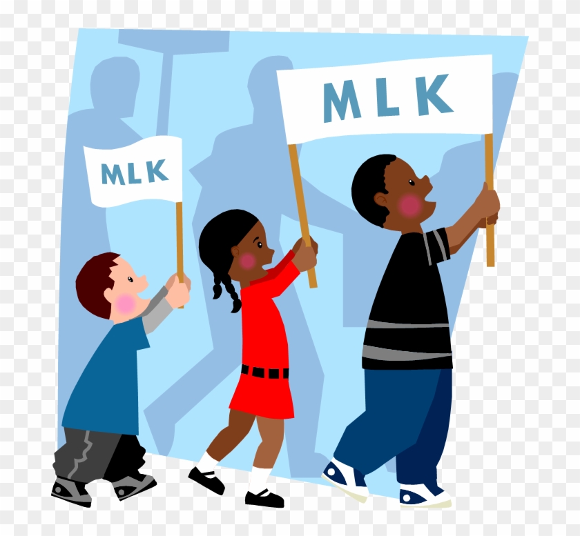 Martin Luther King Parade Clip Art Clipart Free Download - Civil Rights Movement Clipart #34149