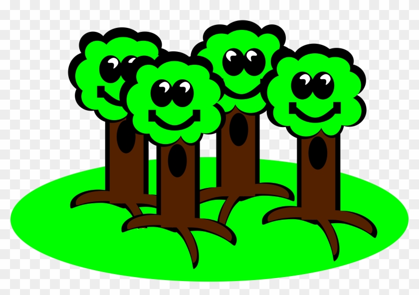 Big Image - Group Of Trees Clipart #34225