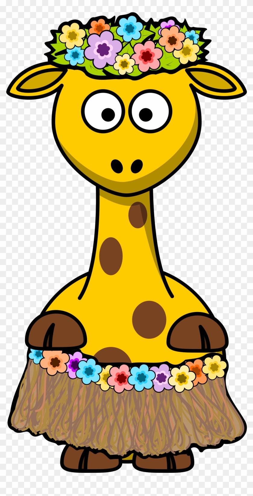 Hawaii - Clipart - Cartoon Giraffe #34655