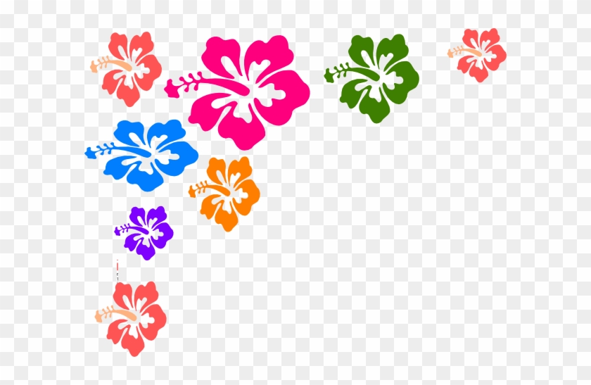 Hawaiian Flower Border Clip Art Free Clipart Images - Color Flower Vector Png #34670