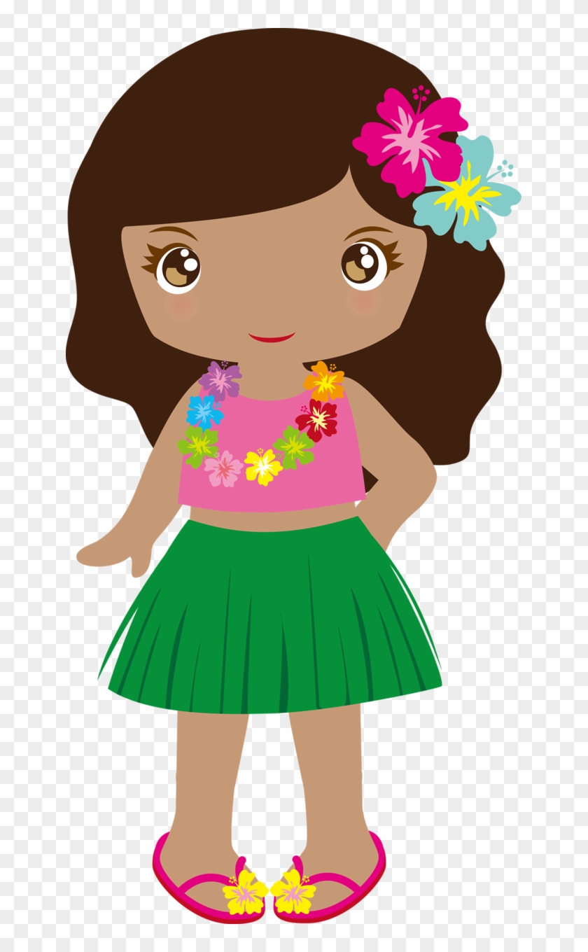 Hawaiian Aloha Tropical - Hawaiian Girl Png #34706