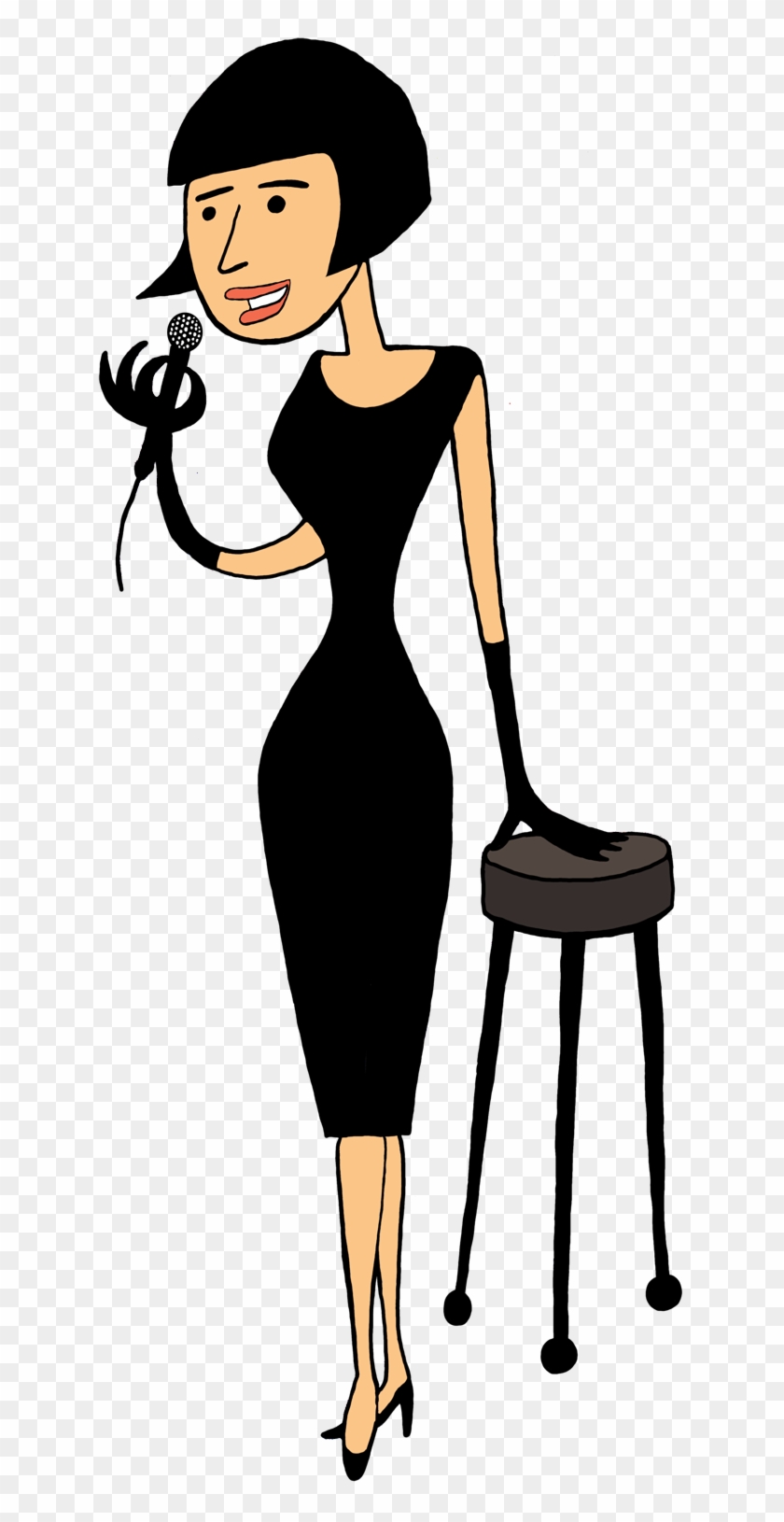 Singer Singer, Retro Woman - Singer Cartoon Png #34754