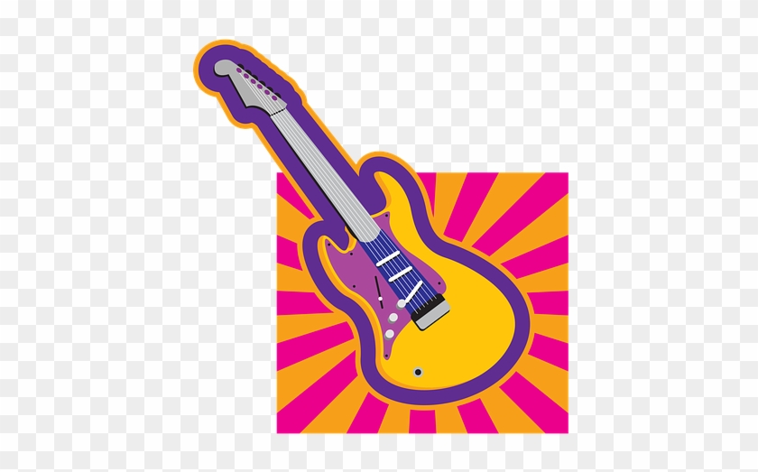 Clipart Retro Guitar Classic People 50s 40s - Guitar #34781