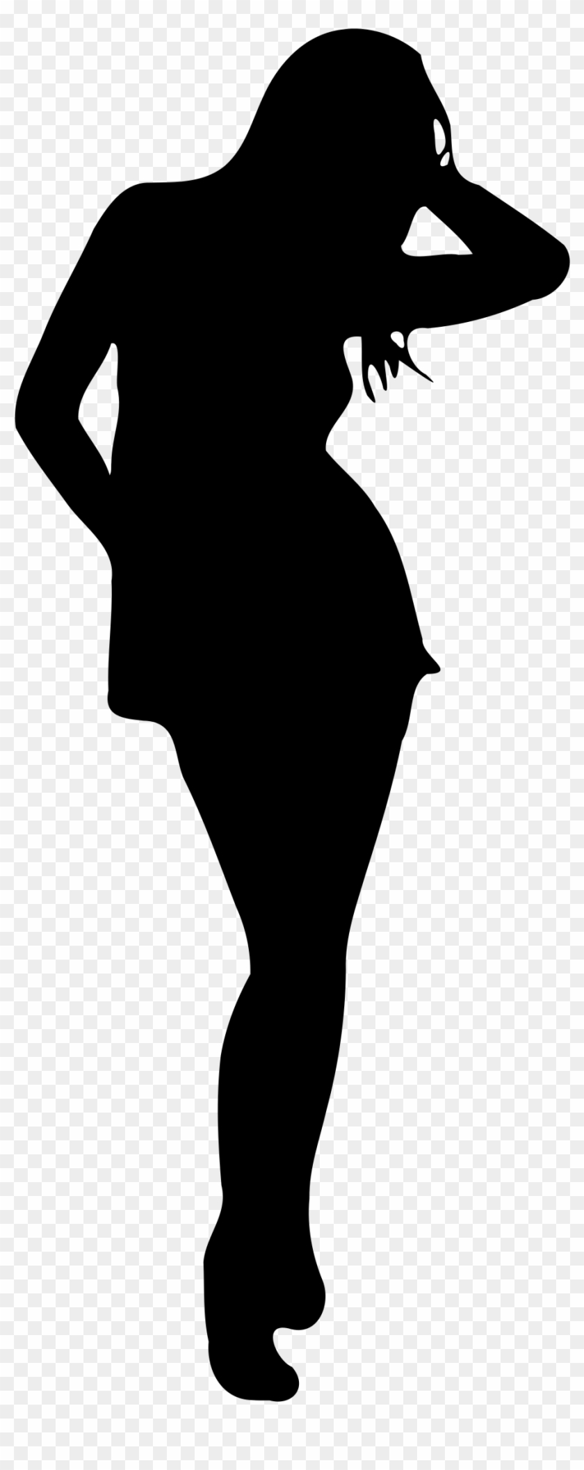 28 Collection Of Shadow Clipart Png - Strong Woman Silhouette #34874