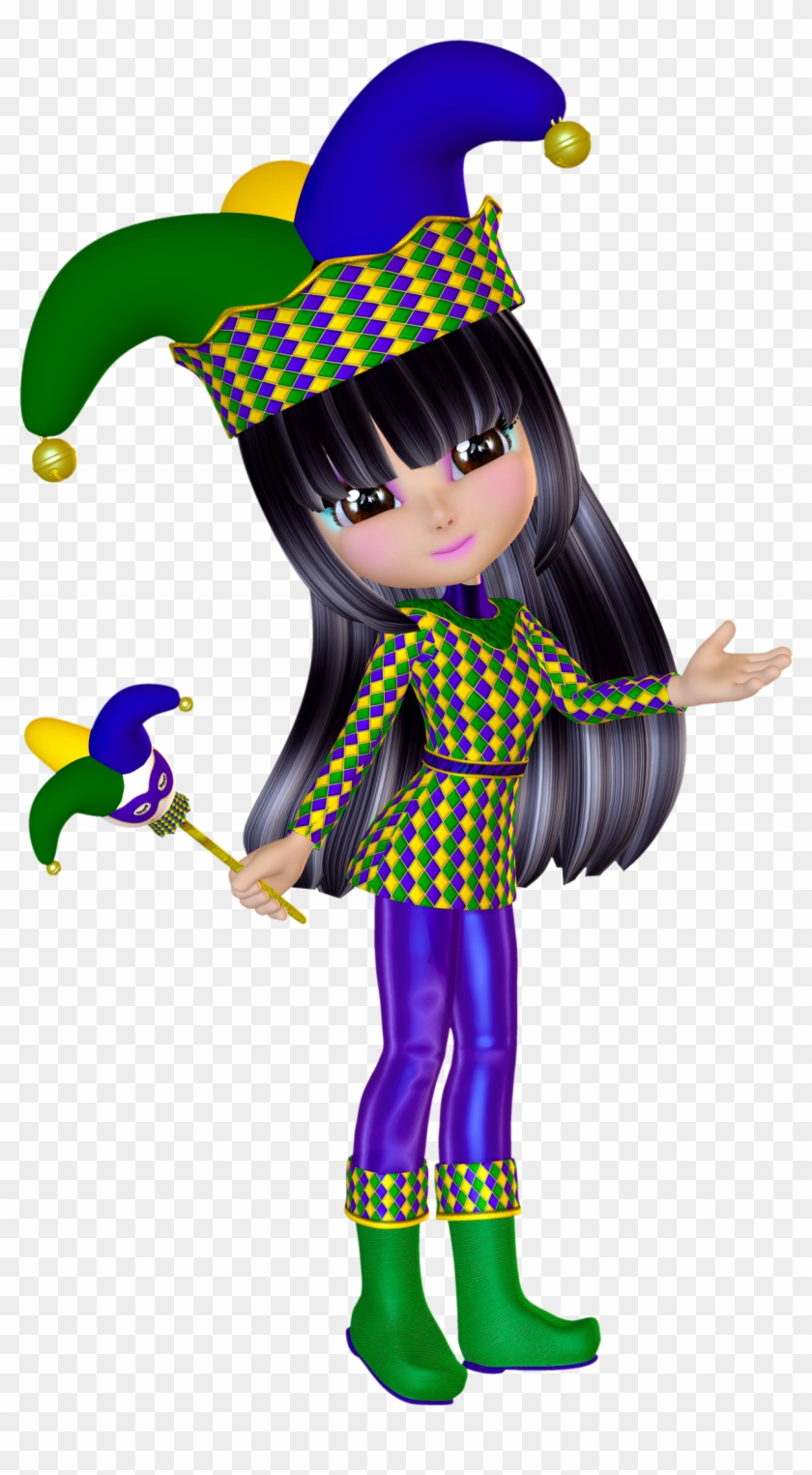 Jester Clipart For Mardi Gras Or Other Special Occasions - Mardi Gras Poser Png #34897