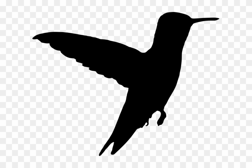 7916 Flying Bird Silhouette Clip Art Free Public Domain - Silhouette Humming Bird #34884