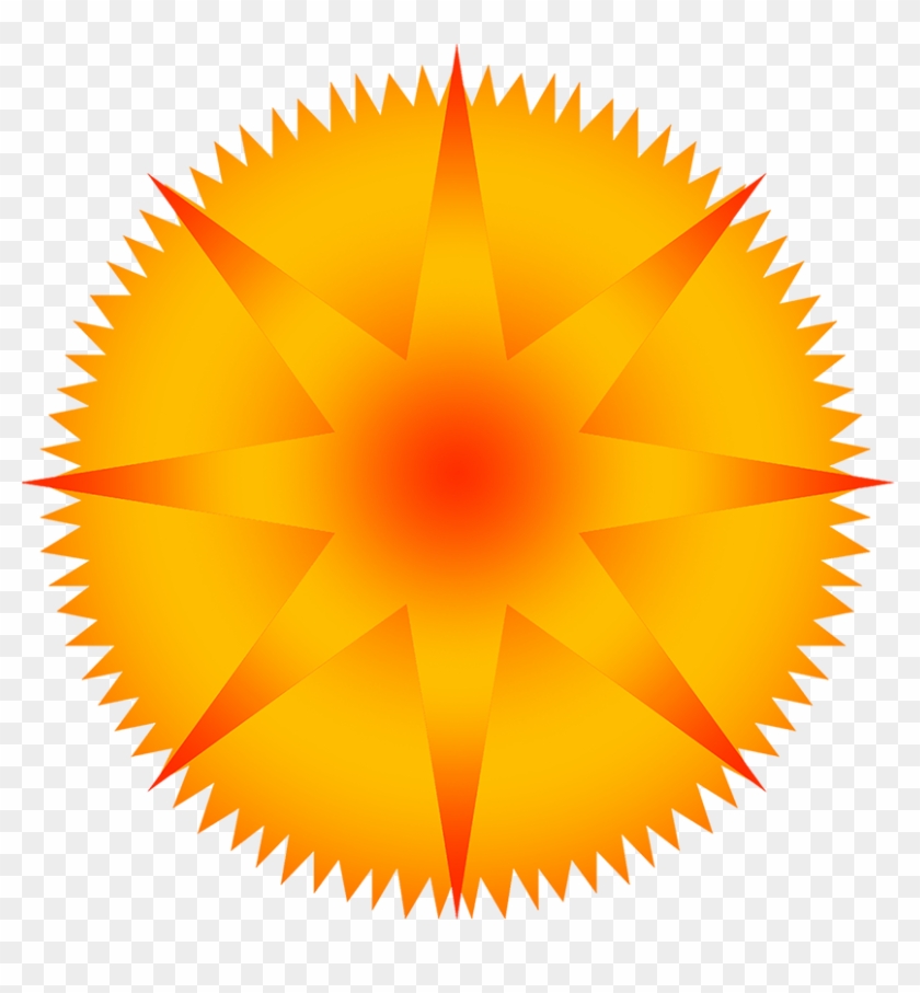 Blue Star With Rays - Hedgehog Logo Png #35037