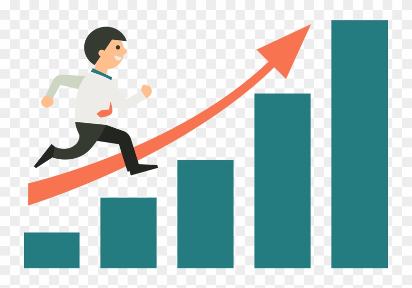 Cartoon Businessman Running Up On Graphic Bar - Business Growth Clipart Png - Free Transparent PNG Clipart Images Download Cartoon Businessman Running Up On Graphic Bar - Business Growth Clipart Png - Free Transparent PNG Clipart Images Download