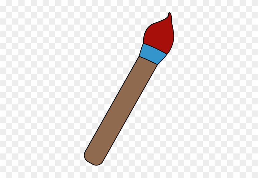 Red Art Paint Brush - Brush My Cute Graphics #35218