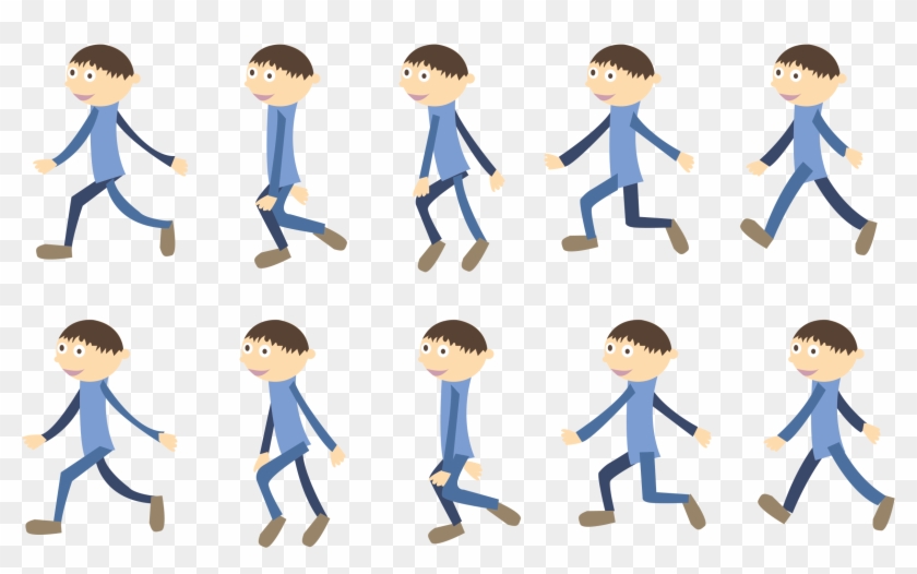 Big Image - Walk Cycle Animation Png - Free Transparent PNG Clipart Images  Download