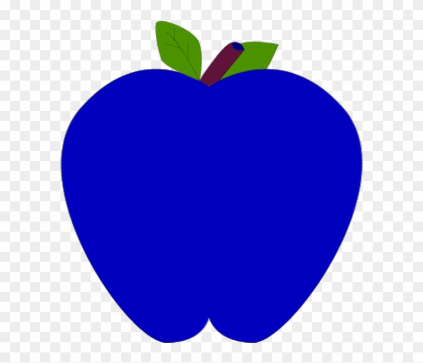 Colorful Apple Clipart - Apple Clip Art Blue #35388