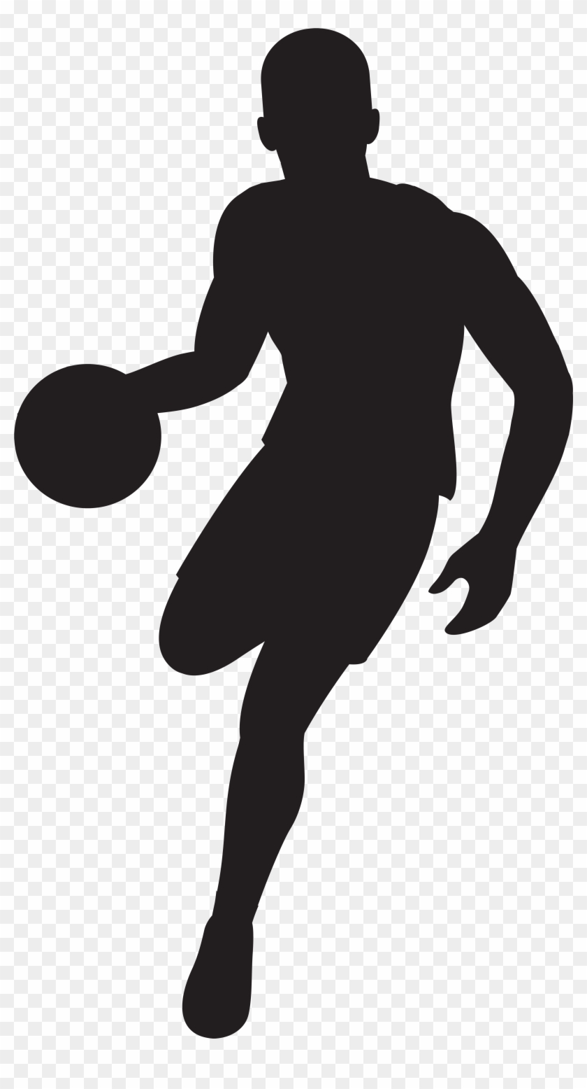 Basketball Player Silhouette Clip Art Imageu200b Gallery - Basketball Player Silhouette Free #35448