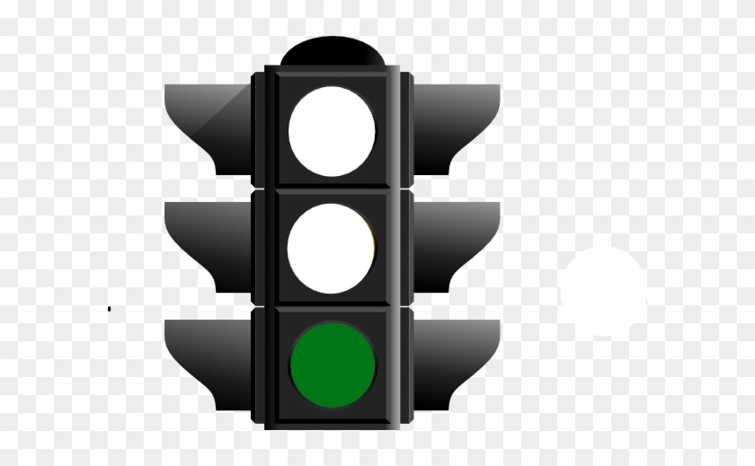 Green Christmas Tree Light - Traffic Light Clipart Green #35457