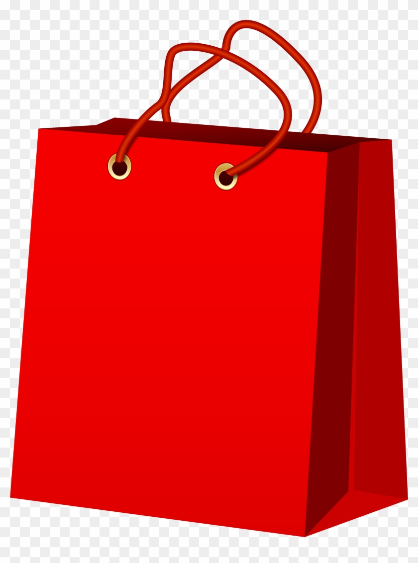 Red Gift Bag Png Clip Art - Red Gift Bag Png Clip Art #35516