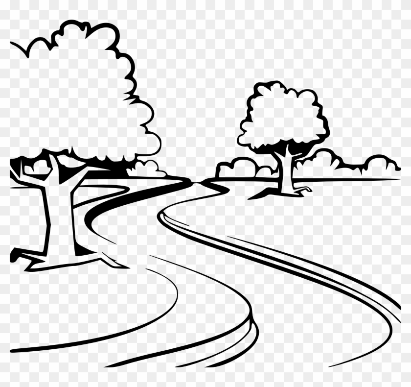 Medium Image - River Clipart Black And White #35507