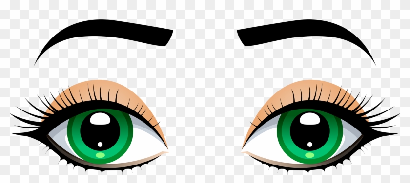 Female Eyes With Eyebrows Png Clip Art - Eyebrows Clipart #35540