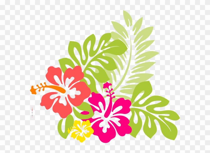 Hawaiian Flower Clipart Free - Hawaiian Flower Throw Blanket #35681