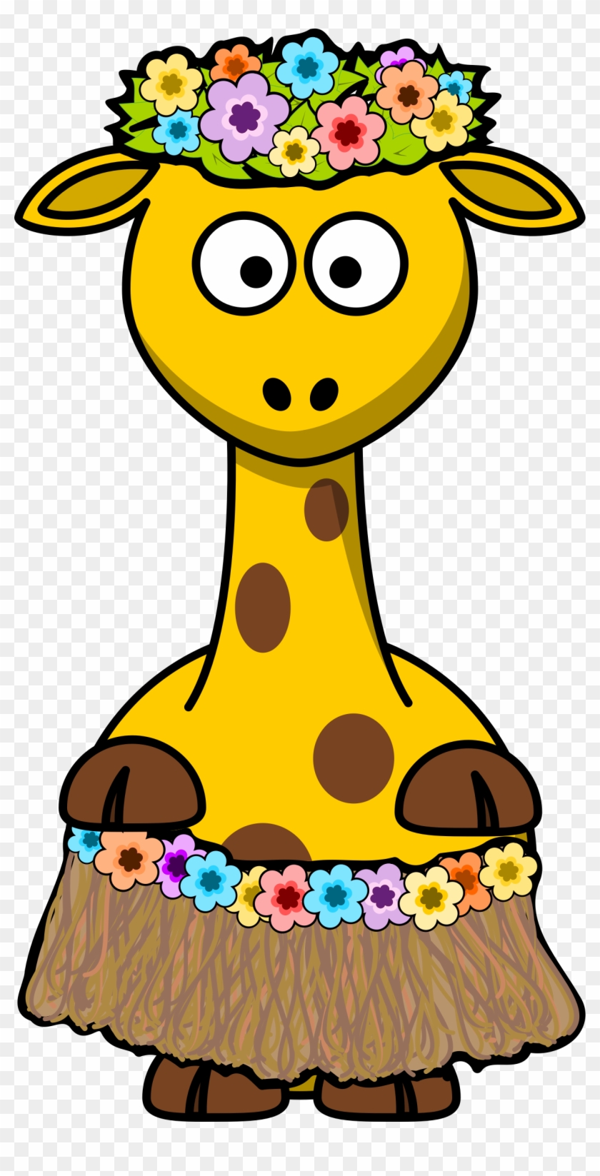 Hawaii - Cartoon Giraffe #35740