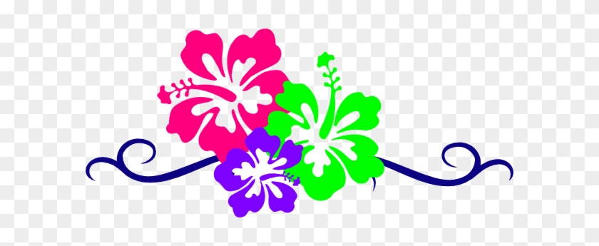 Hawaiian Flower Clip Art Borders - Hawaiian Flower Clip Art #35768