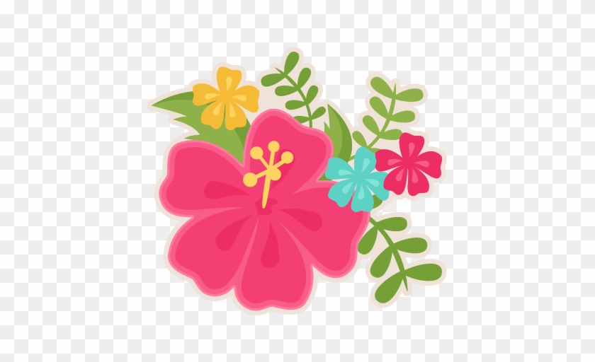 Hibiscus Svg Scrapbook Cut File Cute Clipart Files - Topo De Bolo Havaiano Scrap #35793