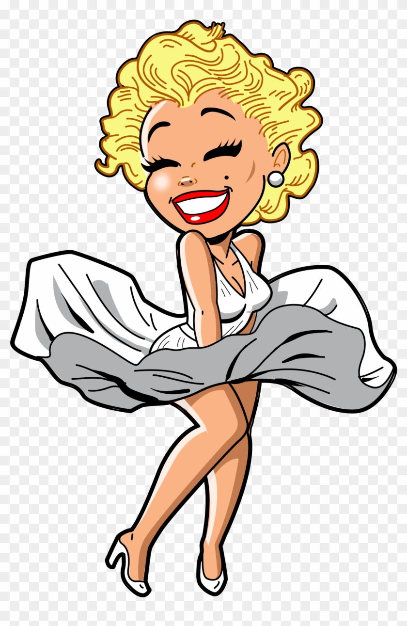 Cartoon Art Museum Drawing Clip Art - Marilyn Monroe Cartoon #35804