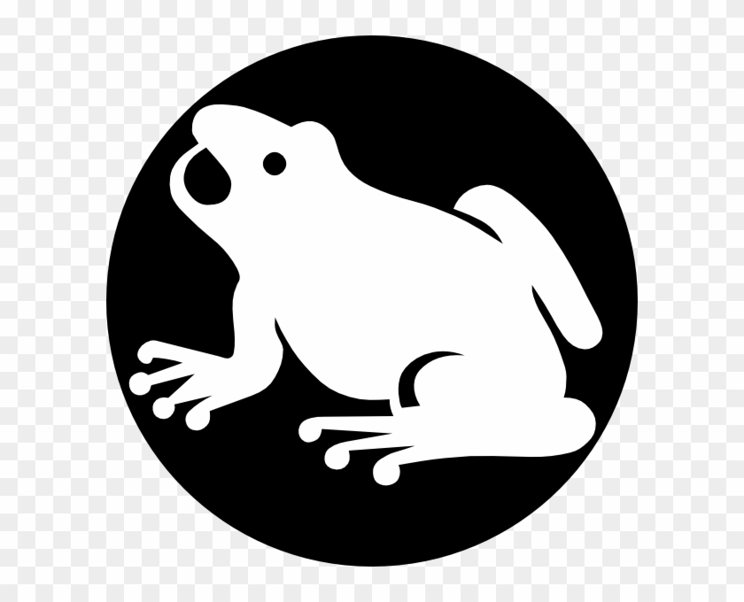Toad - Clipart - Black - And - White - Frog Silhouette White #35825