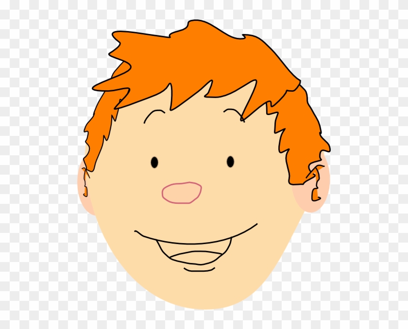Smiley Faced Ginger Boy Hi - Red Hair Boy Clipart #203992