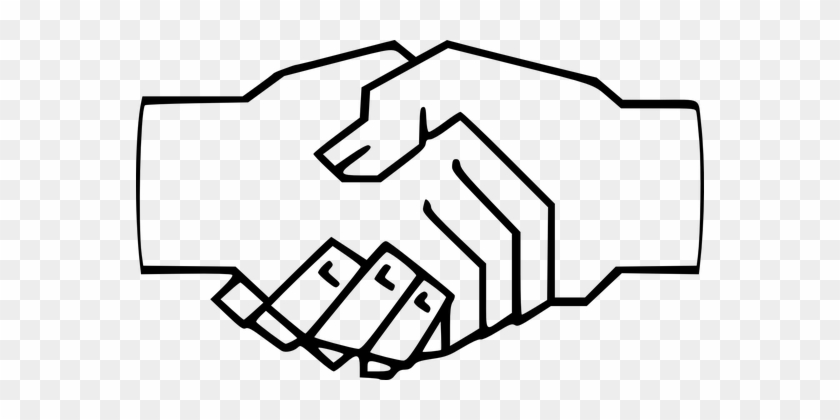 Handshake Shaking Hands Fingers Friends Fr - Handshake Clipart #204062