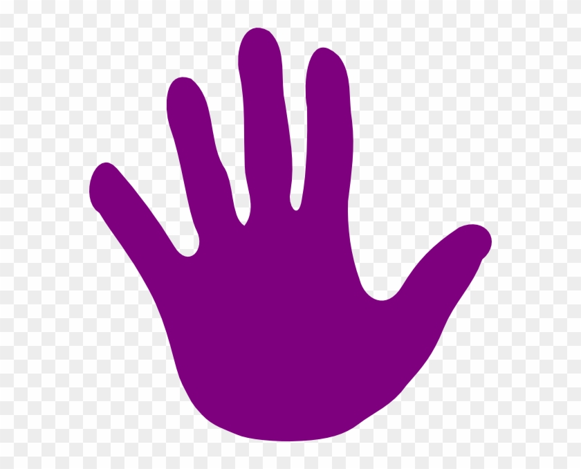 Handprint Clipart Purple - Purple Hand Gang Logo #204113