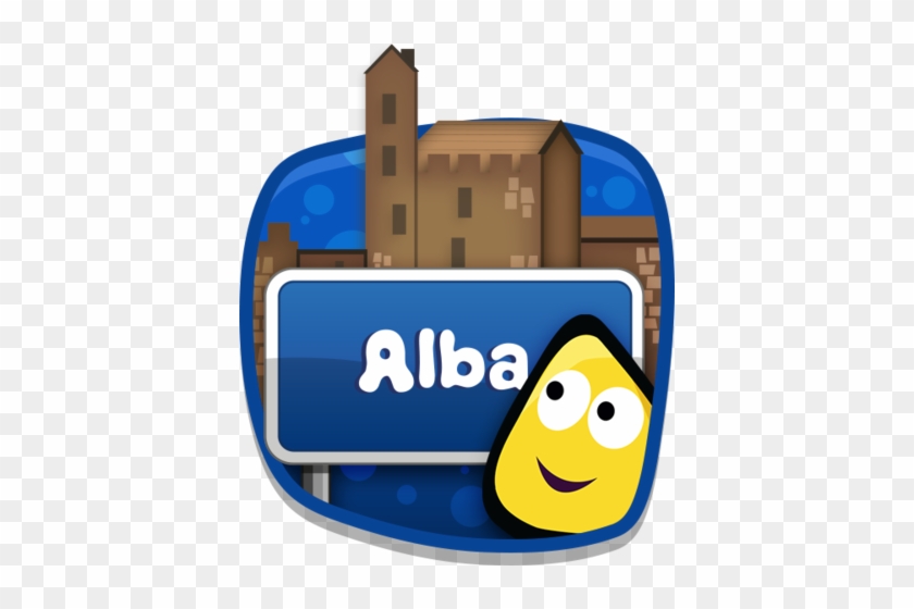 A Cbeebies Bug In Front Of An Alba Sign - Alba Cbeebies #204121