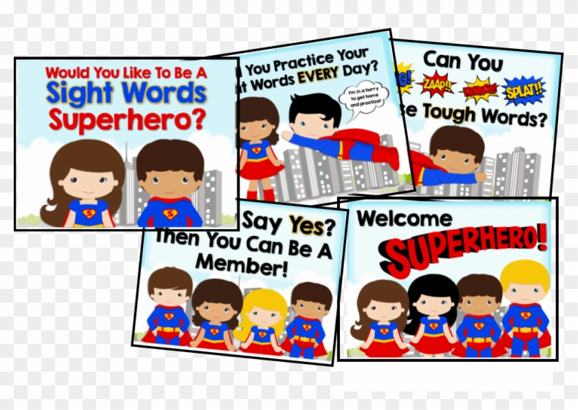 Woo Hoo Sight Word Superheroes Mrs - Cartoon #204283