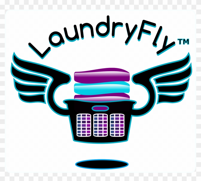 Welcome To Laundryfly Laundry Delivery Service - Logo Delivery Laundry #204317