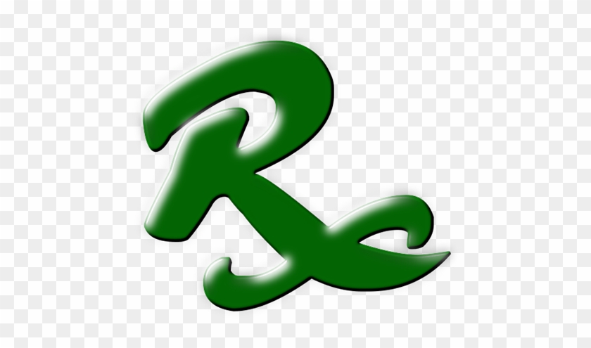 Rx Symbol Black Bold Plain Clipart Image - Pharmacy Symbol Rx #204485