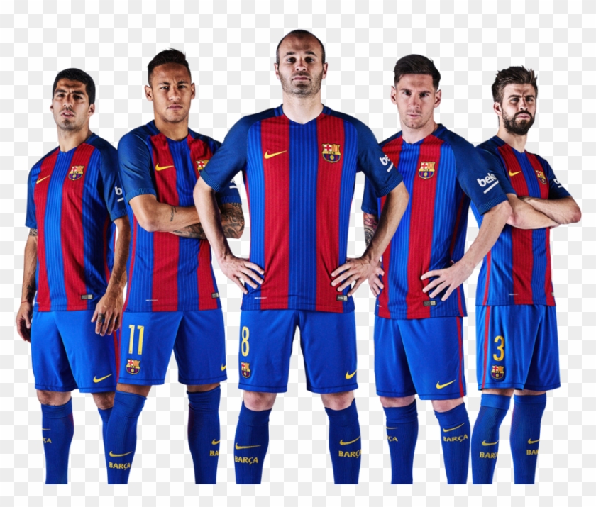 Barcelona Team 2018 Png Clip Art - Barcelona Fc 2016 17 #204495