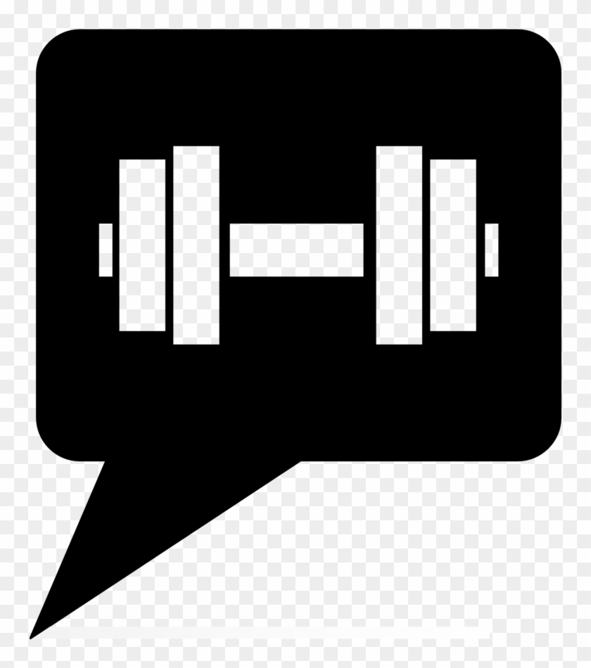 Clipart - Barbell - Dumbbell Silhouette #204498