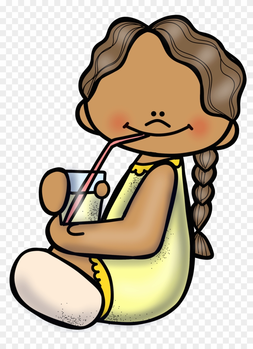 Girl Drinking - Ejercicios De Labios Para Niños #204518