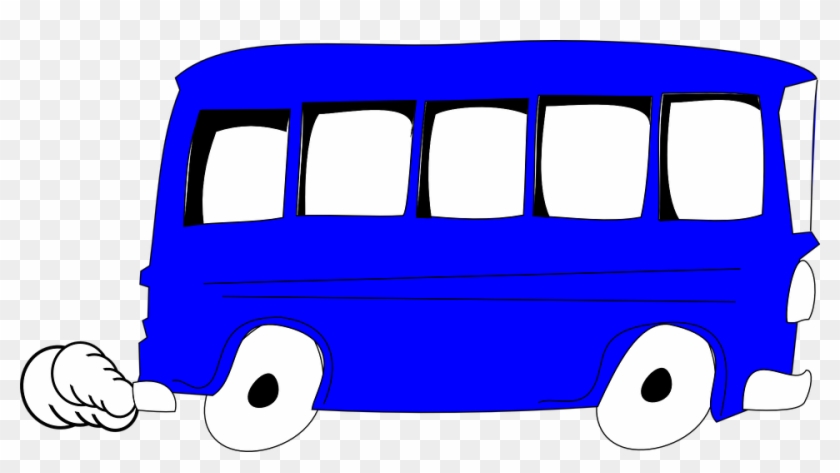 Blue Bus Clip Art At Clker - Blue Bus Clipart #204568